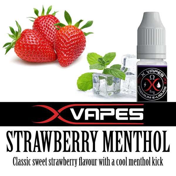 Strawberry Menthol by X Vapes  Crypto Vapes