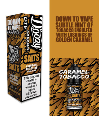 20mg Caramel Tobacco Nic Salts 10ml By Doozy Vapes