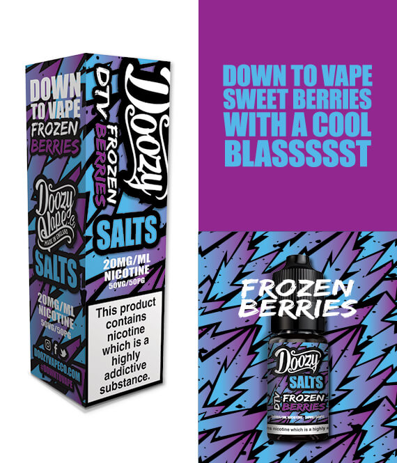 Frozen Berries Salts 10ml by Doozy Vapes - Crypto Vapes