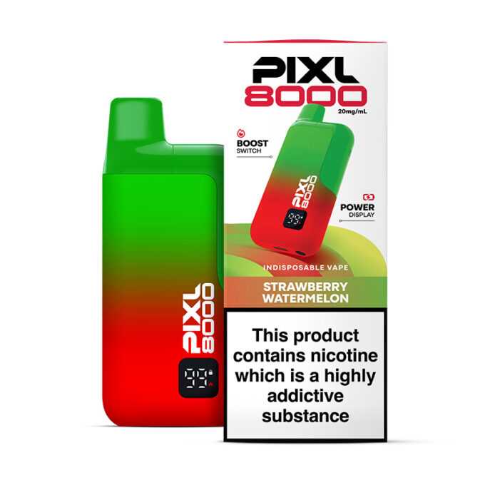 PIXL 8000 Vape Pod Kit Compliant Prefilled eliquid Refill BIG 8K | 20mg Nic Shot