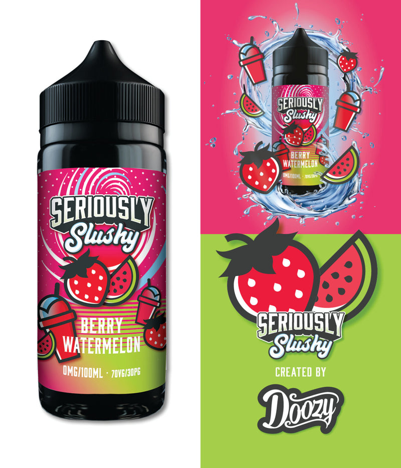 Seriously Slushy Berry Watermelon 100ml Shortfill - Crypto Vapes