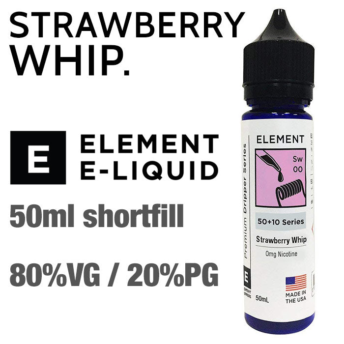 Strawberry Whip 50ml Shortfill - Crypto Vapes
