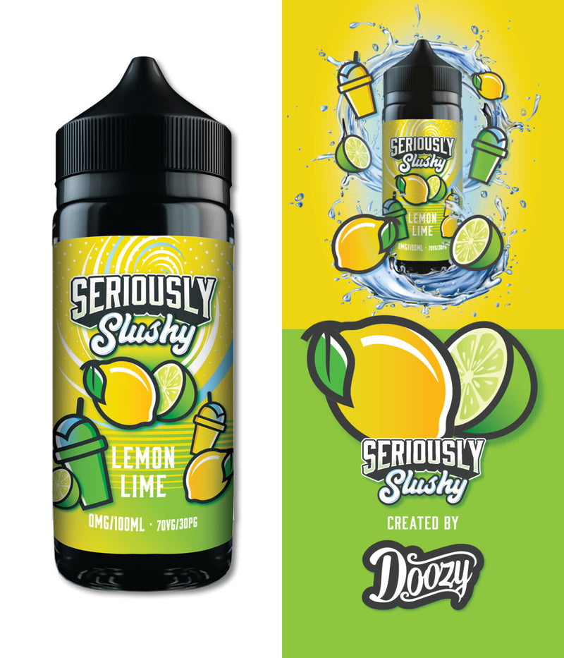 Seriously Slushy Lemon Lime 100ml Shortfill - Crypto Vapes
