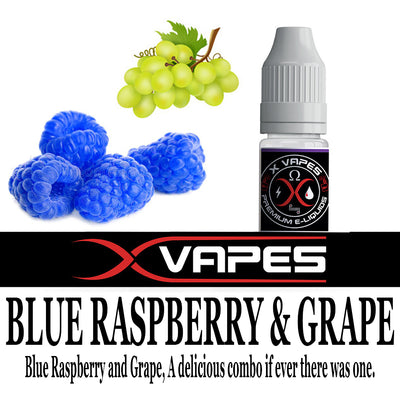 Blue Raspberry & Grape by X Vapes - Crypto Vapes