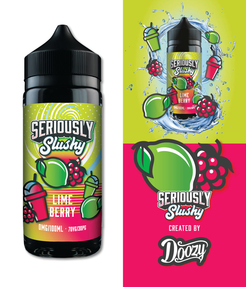 Seriously Slushy Lime Berry 100ml Shortfill - Crypto Vapes