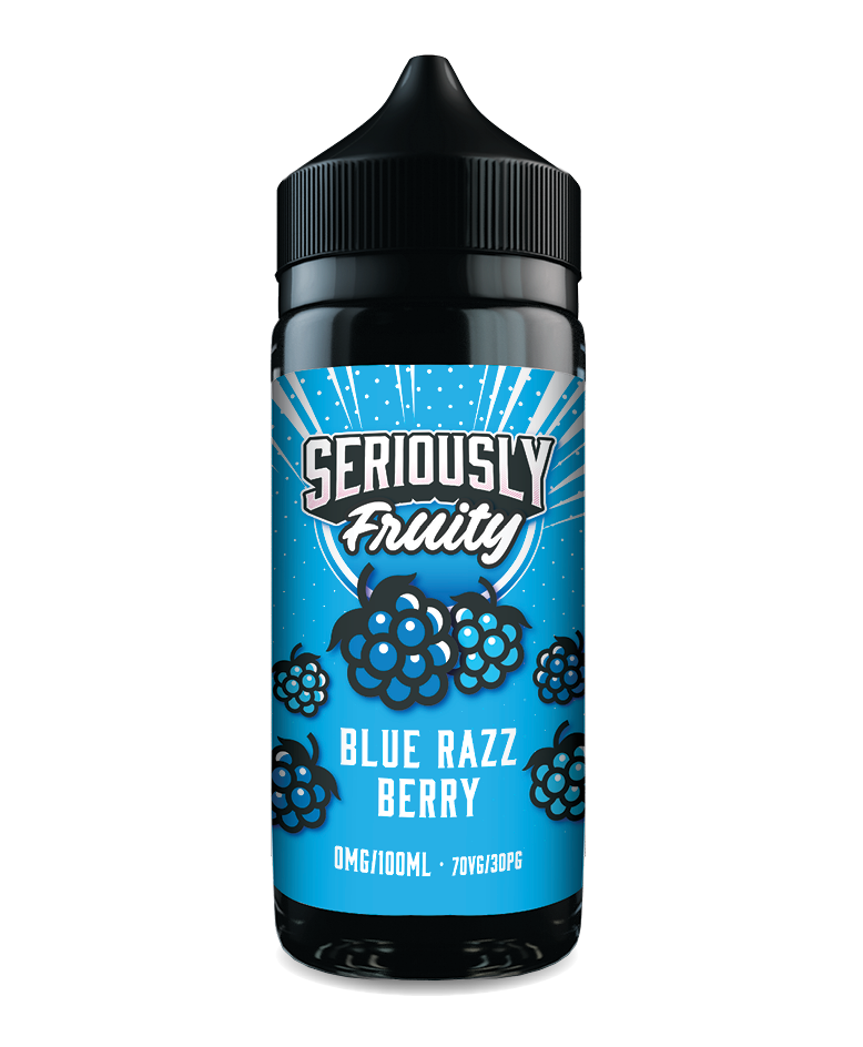 Seriously Fruity Blue Razz Berry E-liquid 100ml Shortfill - Crypto Vapes