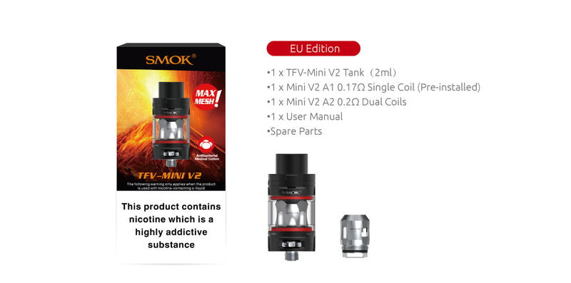 SMOK TFV-Mini V2 Tank - Crypto Vapes