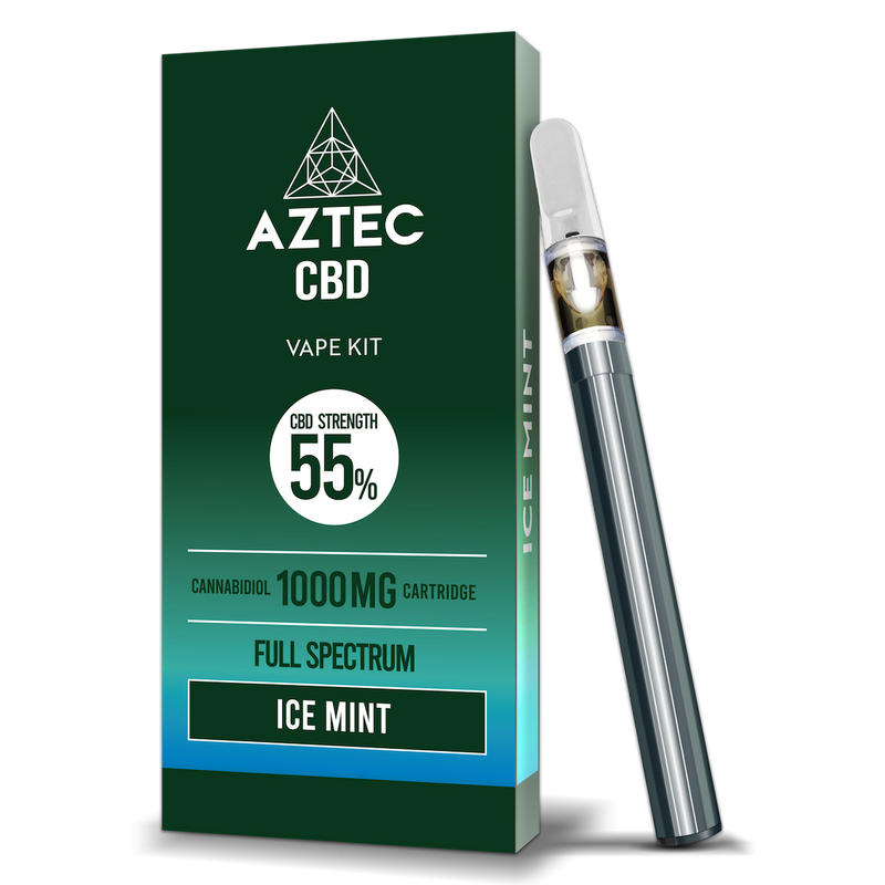 Aztec Ice Mint 55% CBD Vaping Kit - Crypto Vapes