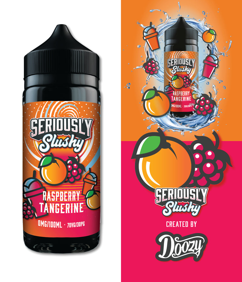 Seriously Slushy Raspberry Tangerine 100ml Shortfill - Crypto Vapes