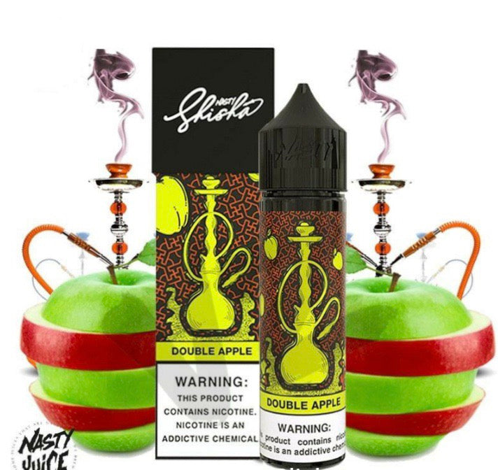 DOUBLE APPLE SHORTFILL BY NASTY SHISHA 50ML - Crypto Vapes