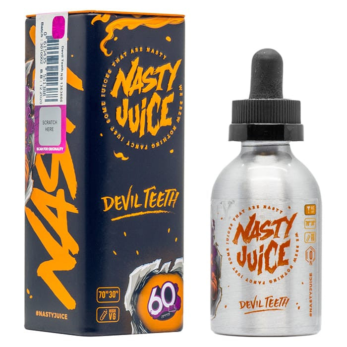 Nasty Juice - Devil Teeth 50ml Short Fill (Honeydew Melon, Low Mint)