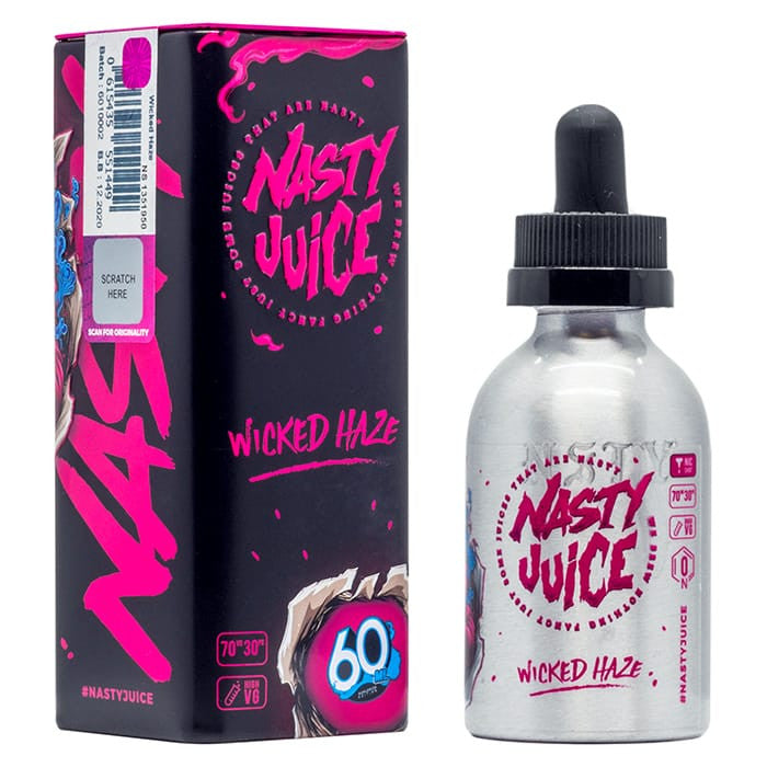 Nasty Juice - Wicked Haze 50ml Short Fill (Blackcurrant, Lemonade, Low Mint)