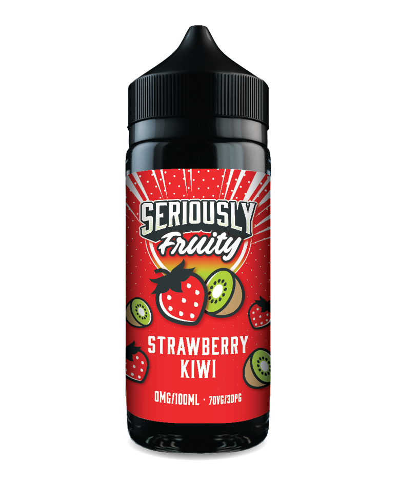 Seriously Fruity Strawberry Kiwi E-liquid 100ml Shortfill - Crypto Vapes