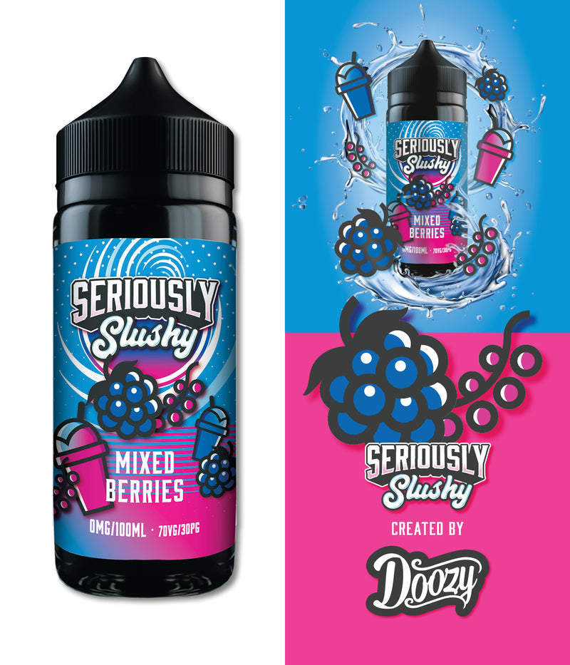 Seriously Slushy Mixed Berries 100ml Shortfill - Crypto Vapes