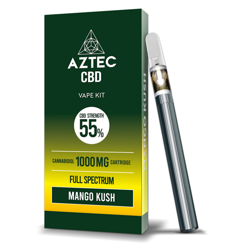 Aztec Mango Kush 55% CBD Vaping Kit - Crypto Vapes